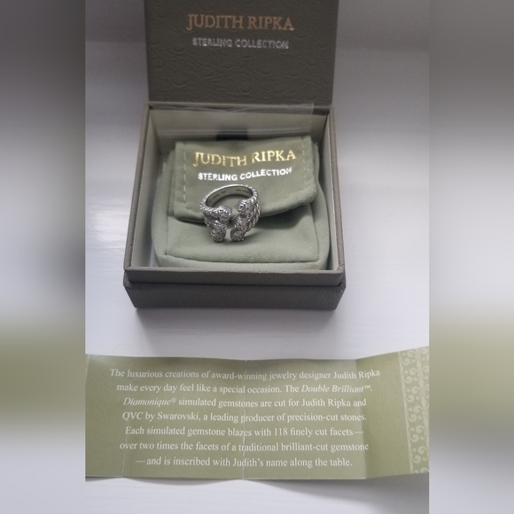 Judith Ripka sterling silver ring - Picture 6 of 8